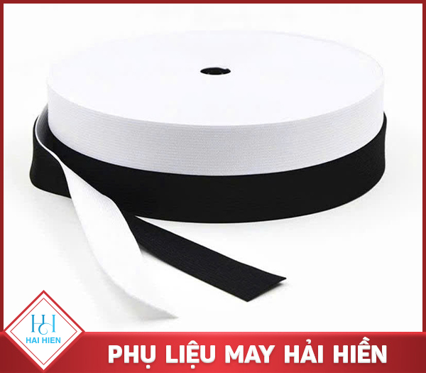 Dây chun dệt đen trắng